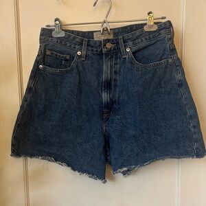 Everlane Ocean Blue Women's A-Line Jean Shorts - Size 29 Like New